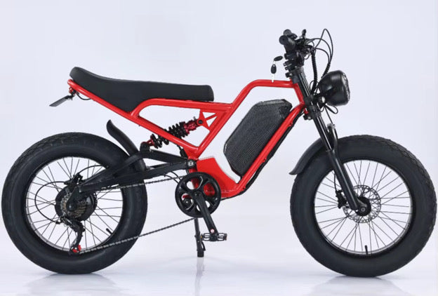 Akez 1500W Electric Bike With Full Suspension And Hydraulic Brakes