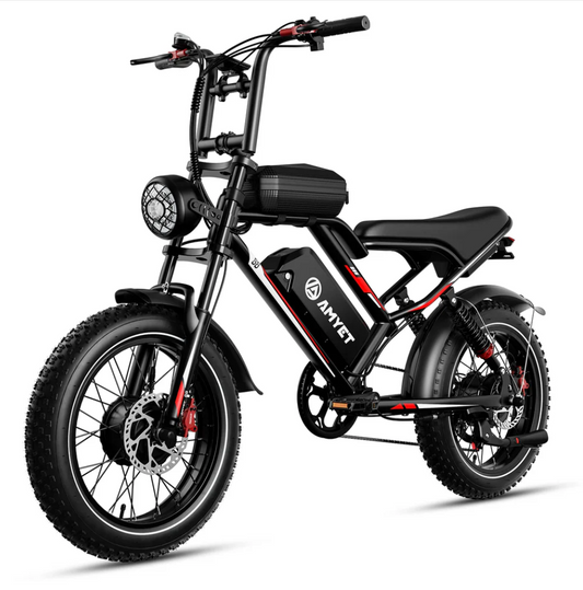 S8 Adults Electric Bike For Men 2000W Dual Motor Bicycle 48V 25AH Battery 20" Ebike